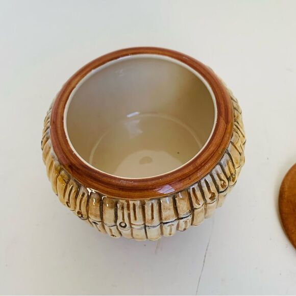 VTG Saks Fifth Avenue Bamboo Italian Trinket Dish - Picture 3 of 5